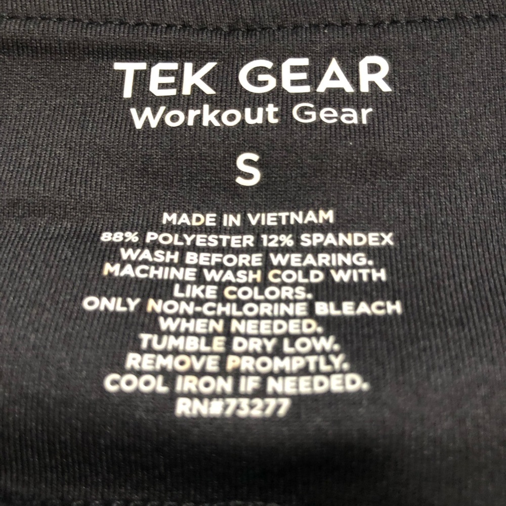 Misses - Tek Gear- Black - High Rise Capri Leggings - Picture 8 of 9